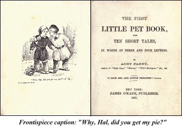 First Little Pet frontispiece: Why, Hal, did you get my pie?