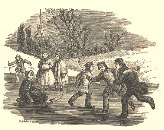 Robby skating with his friends; facing pg. 64