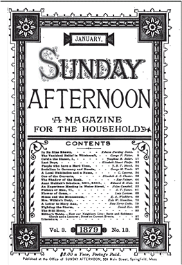 Sunday Afternoon magazine cover