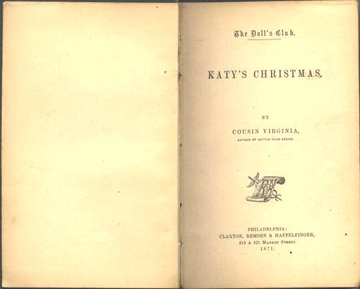 Katy's Christmas, title page